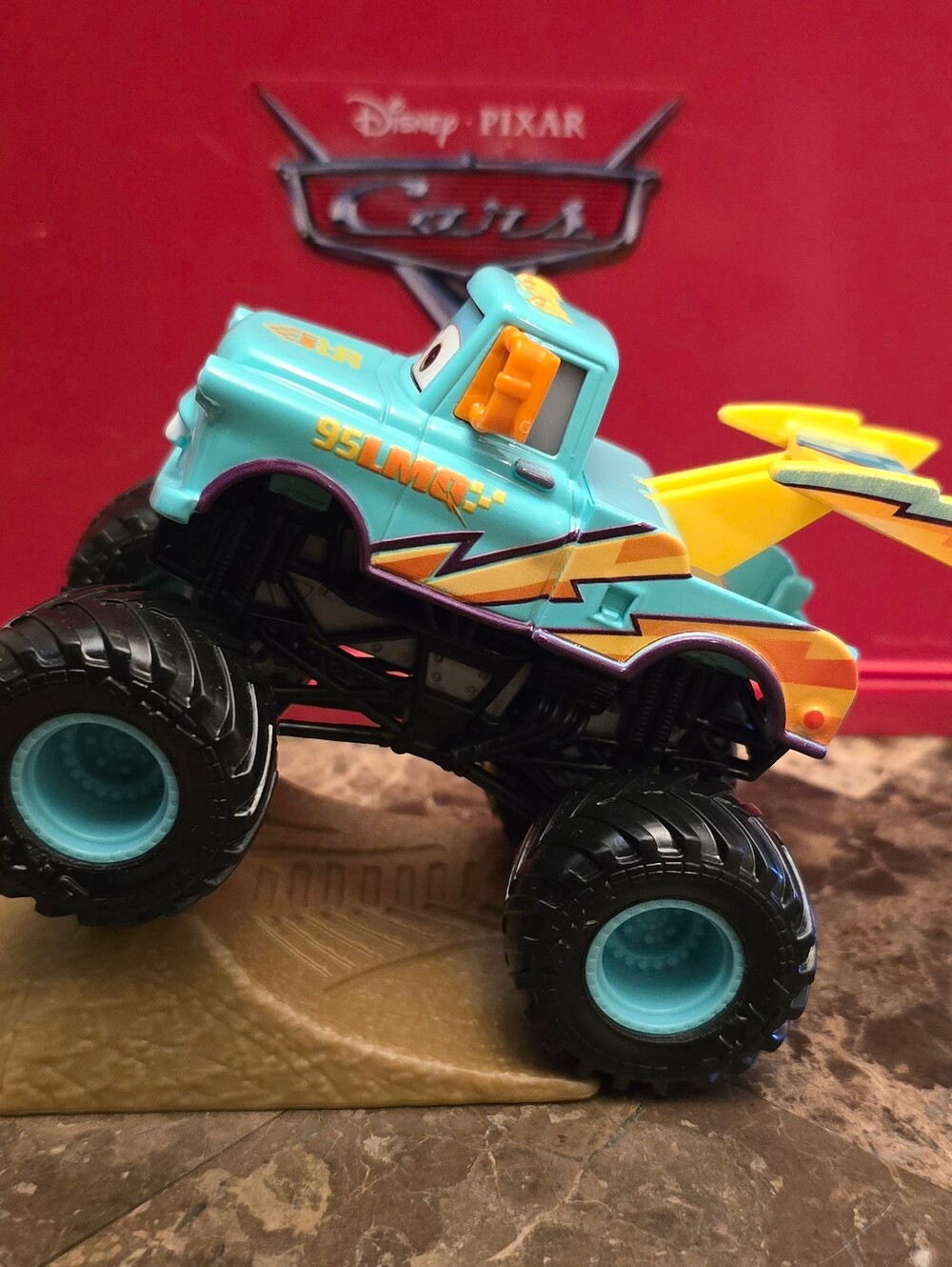 Disney Cars Race To Celebrate Mater Monster Truck.